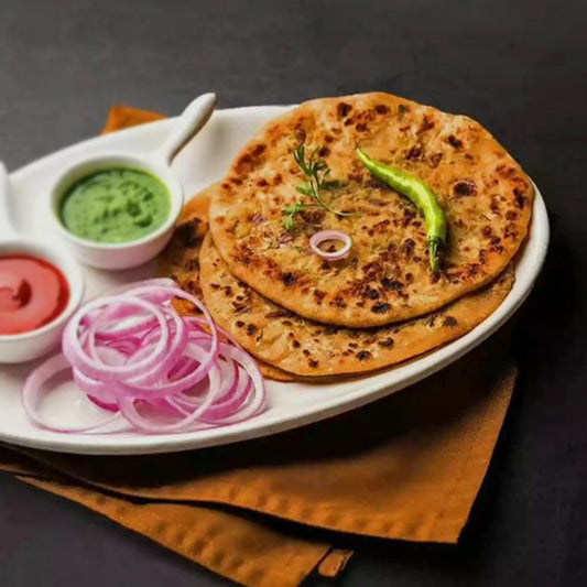 Aloo, Gobhi, Onion, Mooli Prantha