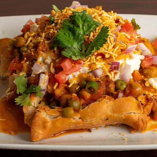 Chana Samosa Chaat
