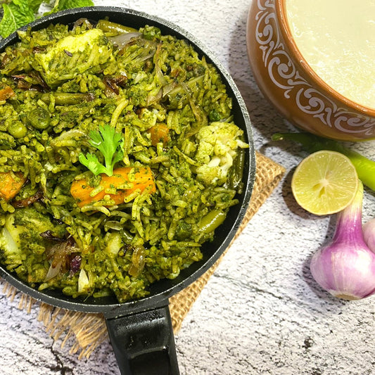 Green Mirchi Chicken Biryani