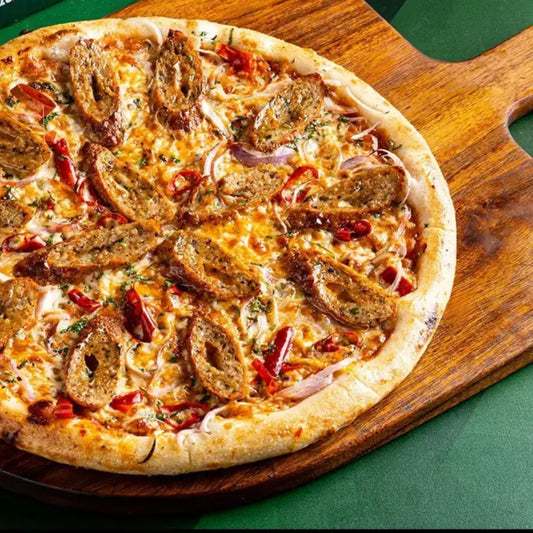 Goat Seekh Kebab Pizza