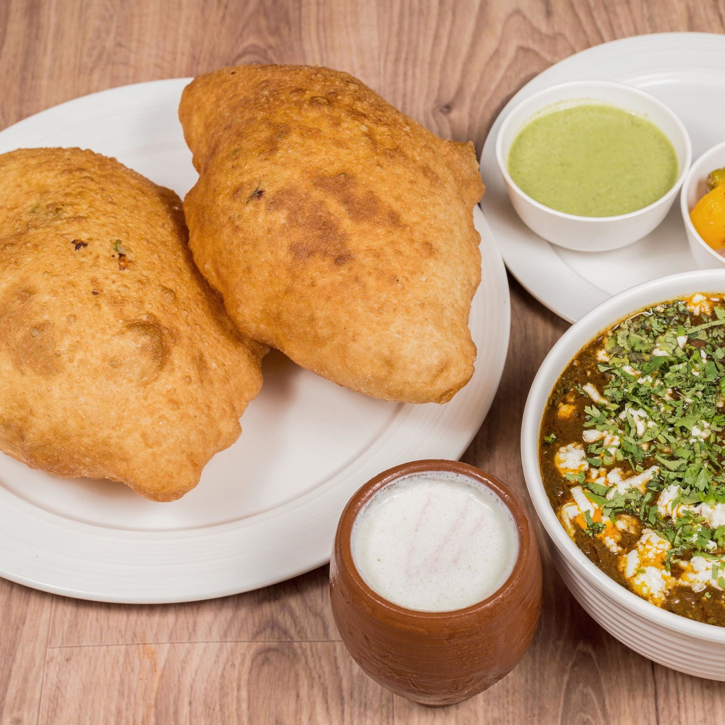 Stuffed Bhature Chhole
